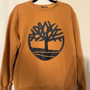 Timberland Brown Crewneck Sweater with Black Logo